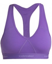 Дамско спортно бюстие Icebreaker - Merino Sprite Racerback, размер М, лилаво