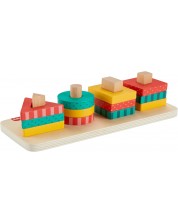 Дървена игра за нанизване Fisher Price - Геометрични фигури -1