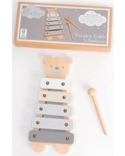 Дървена играчка Ксилофон Widdop - Bambino, Teddy -1