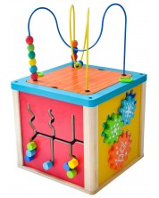 Дървена играчка Acool Toy - Многофункционален куб -1