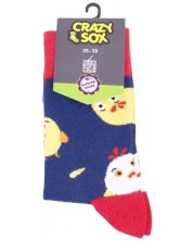 Дамски чорапи Crazy Sox - Пиле, размер 35-39 -1