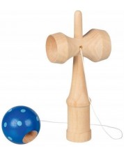 Дървена играчка Goki - Кендама,синя