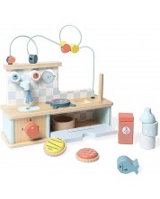 Дървена играчка Vilac - Кухня с мулти активности -1