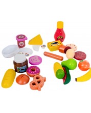 Дървен комплект Acool Toy - Кутии с хранителни продукти