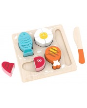 Дървен комплект Acool Toy - Храни за рязане