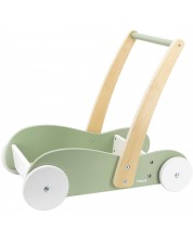 Дървена количка за бутане/проходилка Viga PolarB - Зелена