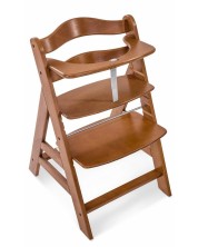Дървено столче за хранене Hauck - Alpha Plus, Walnut -1