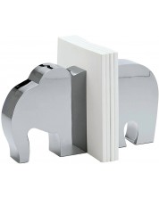 Държач за книги Philippi - Elephant, 13 cm, неръждаема стомана