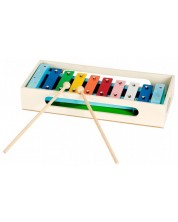 Дървена музикална играчка Pino - Ксилофон, лисиче, в кутия -1