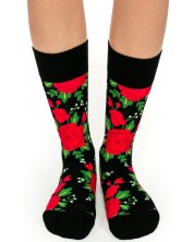 Дамски чорапи Crazy Sox - Червени рози, размер 35-39