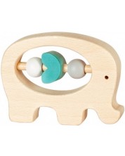 Дървена бебешка дрънкалка Lule Toys - Слонче