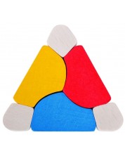 Дървена бебешка играчка Bigjigs - Триъгълник