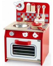 Дървена играчка Viga - Червена кухня -1