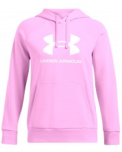 Дамски суитшърт Under Armour - Rival Fleece Big Logo, розов