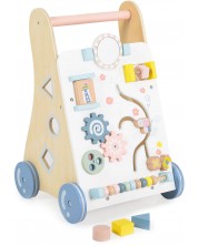 Дървена играчка за прохождане Moni Toys - Многоцветна -1