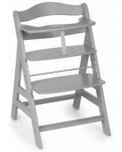 Дървено столче за хранене Hauck - Alpha Plus, Grey