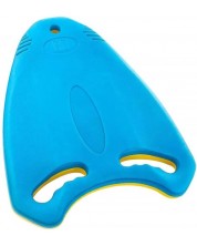 Дъска за плуване Maxima - 44 x 32 x 3.5 cm, жълта/синя