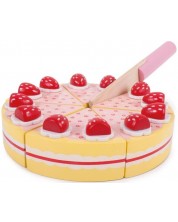 Дървена играчка Bigjigs - Торта с ягоди -1