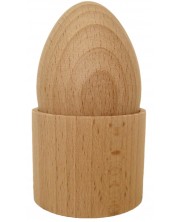 Дървена играчка Smart Baby - Яйце с чашка на Монтесори -1
