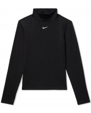 Дамска блуза Nike - Long-Sleeve Mock Top, черна