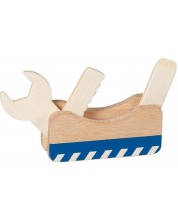 Дървена играчка Goki - Многофункционален инструмент 3 в 1 -1