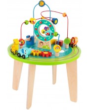 Дървена маса с активности Tooky Toy - 7 части -1