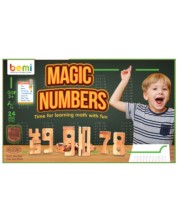 Дървена игра Bemi - Магически числа, 24 части -1