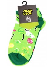 Дамски чорапи Crazy Sox - Зелена поляна, размер 35-39 -1
