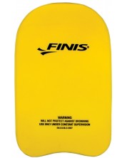 Дъска за плуване Finis - Foam Kickboard Standard, 29 x 47 cm, жълта -1