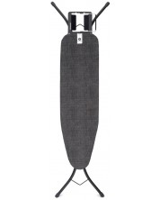Дъска за гладене Brabantia - Denim Black, с поставка за ютия, 110 х 30 cm -1