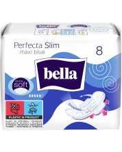 Bella Дамски превръзки Perfecta Blue, Maxi, 8 броя -1