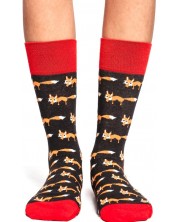 Дамски чорапи Crazy Sox - Лисици, размер 35-39 -1