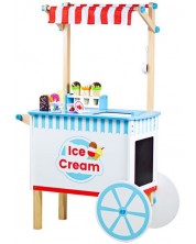 Дървена играчка Bigjigs - Количка за сладолед