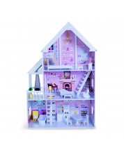 Дървена къща за кукли с обзавеждане Moni Toys - Cinderella, 4127