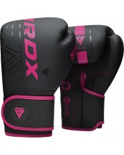 Дамски боксови ръкавици RDX - F6 , черни/розови -1