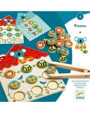 Дървена образователна игра Djeco - Pinstou Дърво -1