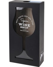 Дървена кутия за коркови тапи H&S - Wine shop, 13 х 5.8 х 24 cm, черна -1