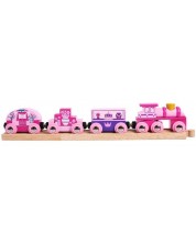 Дървена играчка Bigjigs - Влакът на принцесата