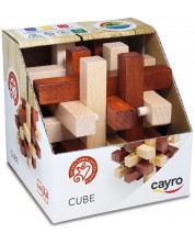 Дървен логически пъзел-главоблъсканица Cayro - Куб -1