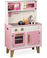 Дървена кухня Janod - Candy Chic, розова -1