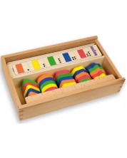 Дървена логическа игра Andreu toys - Форми и цветове -1