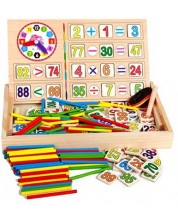 Дървен комплект Smart Baby - Математическа кутия -1