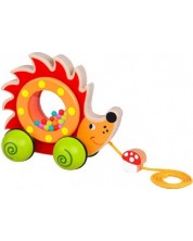 Дървена играчка за дърпане Tooky toy - Таралежче -1