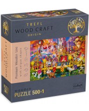 Дървен пъзел Trefl от 500+1 части - Вълшебен свят -1