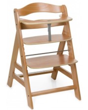 Дървено столче за хранене Hauck - Alpha Plus, Natur