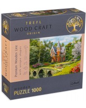 Дървен пъзел Trefl от 1000 части - Викторианска къща -1