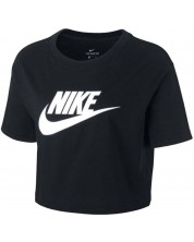 Дамска тениска Nike - Essential Cropped Icon , черна -1