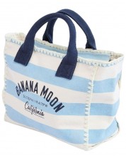 Дамска плажна чанта Banana Moon - Ani Lohan, синя/бяла