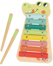 Дървена музикална играчка Tooky Toy - Ксилофон -1