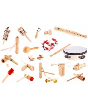 Дървен комплект Acool Toy - Музикални инструменти, Монтесори -1